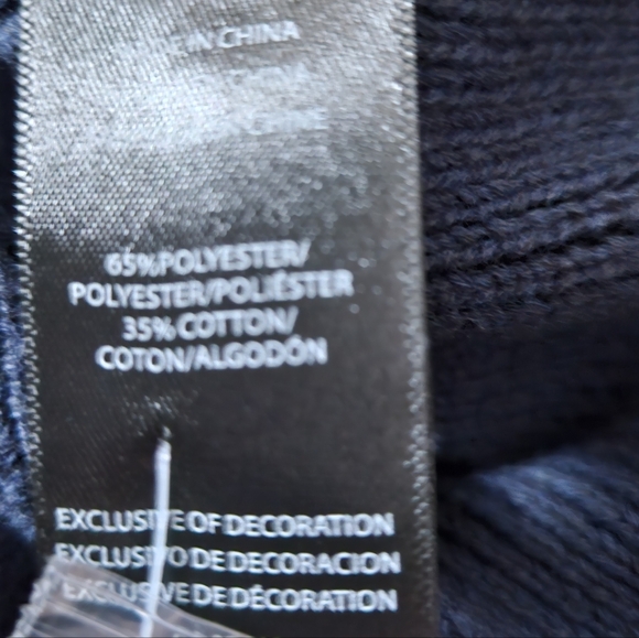 NWT - NVLT Navy Blue Button Down Knit Vest - Size L - Picture 12 of 12